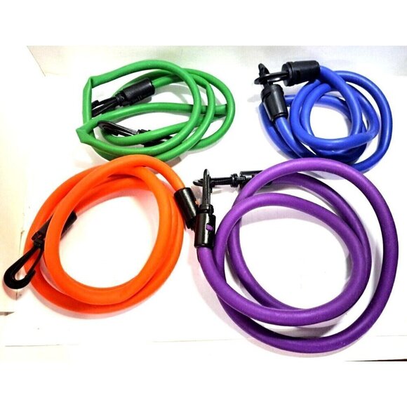 Danskin Resistance Tube Long-Length System with Workout Guide - Picture 2 of 5